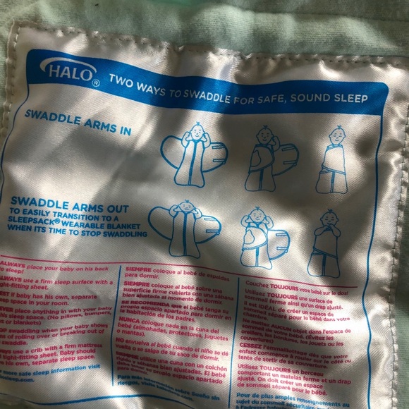 HALO sleep sack, Mint Green - Picture 4 of 4